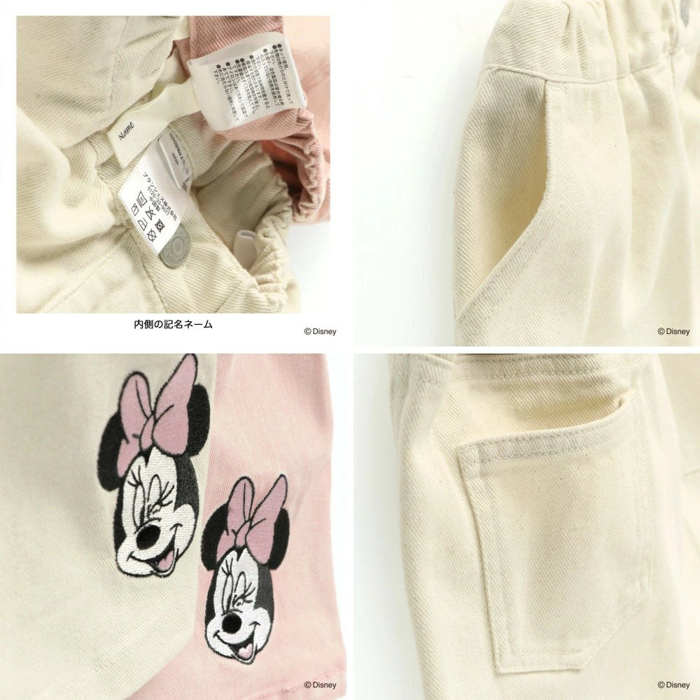 日本童裝 Branshes x Disney 刺繡牛仔短裙 80-150cm 女童款 秋季 SKIRTS