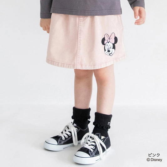 日本童裝 Branshes x Disney 刺繡牛仔短裙 80-150cm 女童款 秋季 SKIRTS