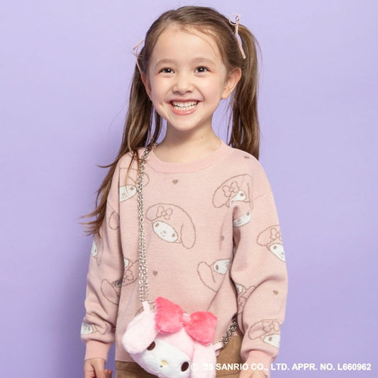 日本童裝 Branshes x Sanrio 針織毛衣 95-150cm 女童款 秋季 TOPS