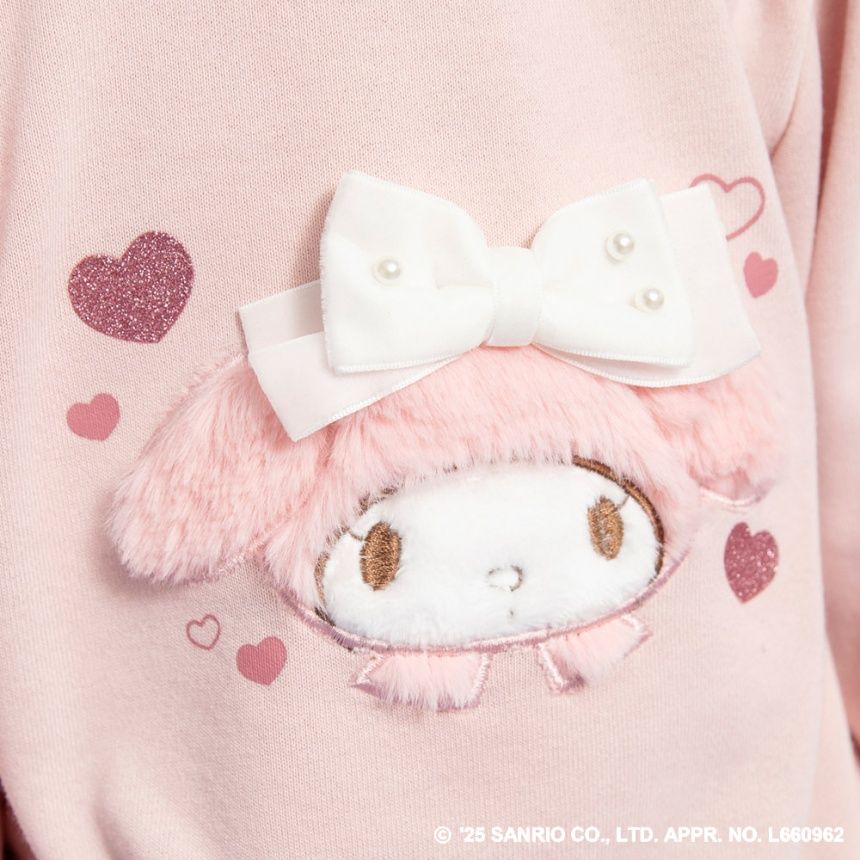 日本童裝 Branshes x Sanrio 木耳邊衛衣 80-130cm 女童款 秋季 TOPS