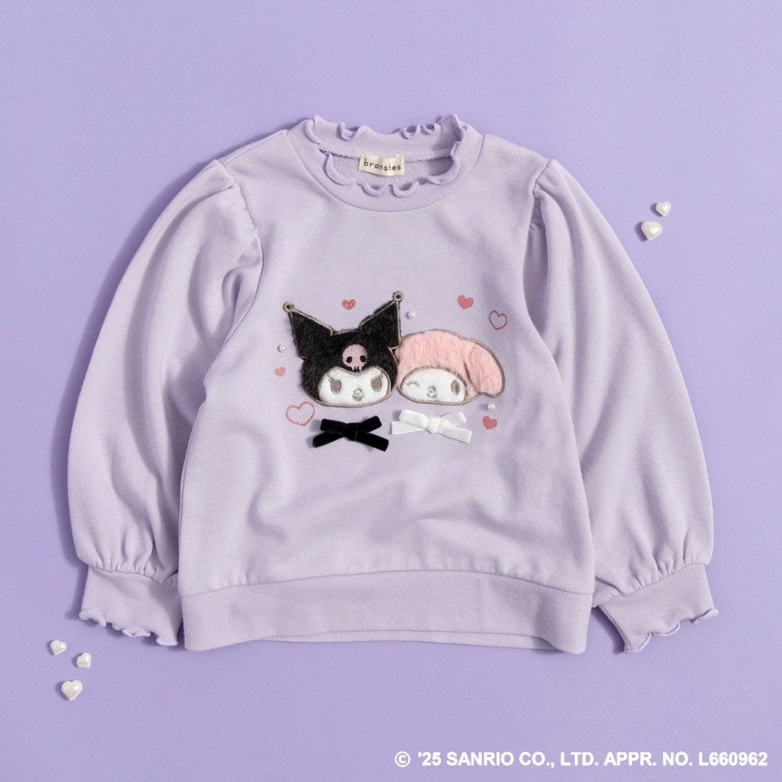 日本童裝 Branshes x Sanrio 木耳邊衛衣 80-130cm 女童款 秋季 TOPS