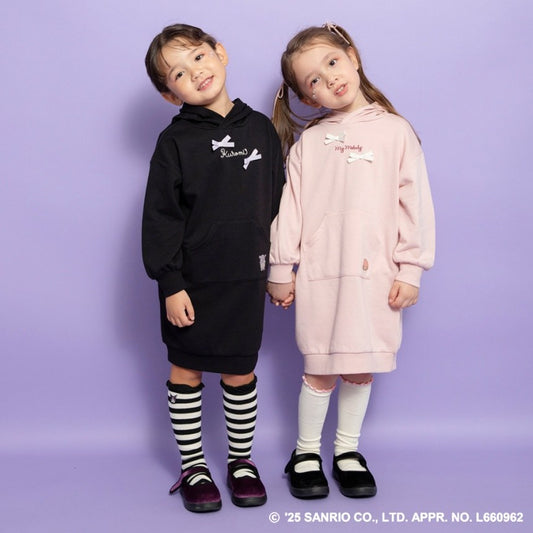 日本童裝 Branshes x Sanrio 連帽衛衣裙 80-150cm 女童款 秋季 DRESSES