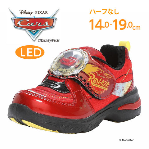 日本直送 moonstar Disney Cars LED發光 抗菌防臭 健康機能兒童鞋 14-19cm 男童款 鞋系列