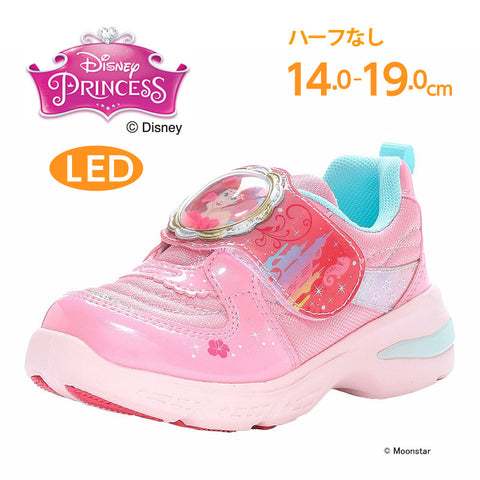日本直送 moonstar Disney Ariel LED發光 抗菌防臭 健康機能兒童鞋 14-19cm 女童款 鞋系列