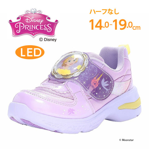 日本直送 moonstar Disney Rapunzel LED發光 抗菌防臭 健康機能兒童鞋 14-19cm 女童款 鞋系列