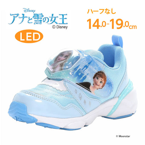 日本直送 moonstar Disney Rapunzel LED發光 抗菌防臭 健康機能兒童鞋 14-19cm 女童款 鞋系列