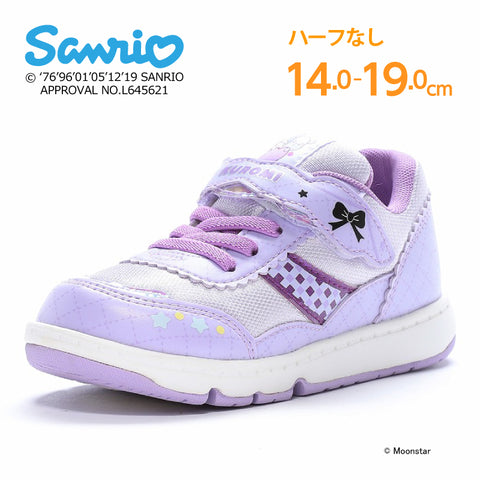 日本直送 moonstar Sanrio Kuromi 抗菌防臭 健康機能兒童鞋 14-19cm 女童款 鞋系列