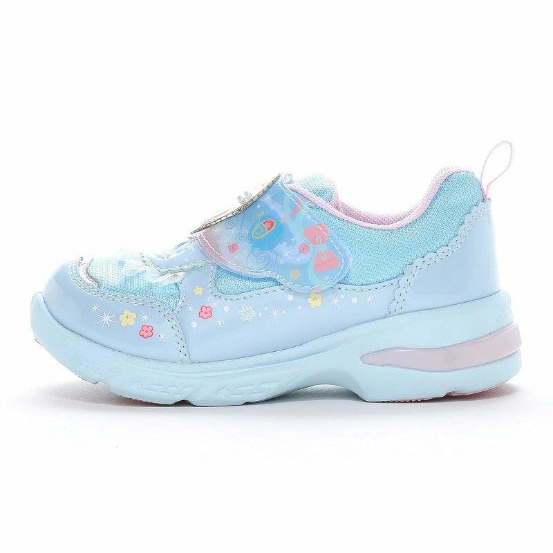 Moonstar x Disney Antibacterial and Deodorant LED Sneakers (Direct from Japan) - Healthy Functional Children's Shoes (14-19cm) - Girls' Shoes