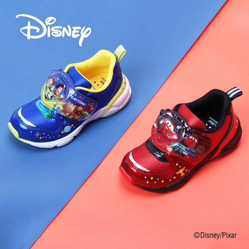 Moonstar x Disney LED Flashing Lights with Ag+ Antibacterial and Deodorant Functional Children's Shoes (14-19cm) Direct from Japan (Boys' Shoe Series)