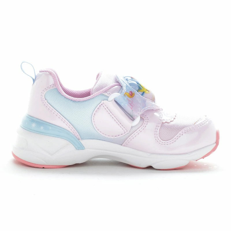 Moonstar x Disney LED Flashing Lights with Ag+ Antibacterial and Deodorant Functional Children's Shoes (14-19cm) Direct from Japan (Girls' Shoes)