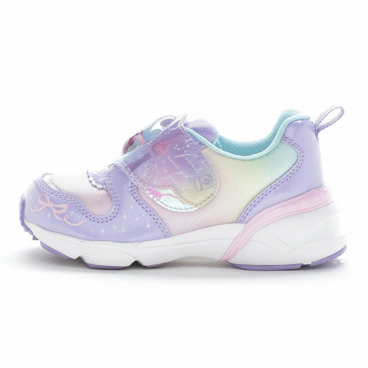 Moonstar x Disney LED Flashing Lights with Ag+ Antibacterial and Deodorant Functional Children's Shoes (14-19cm) Direct from Japan (Girls' Shoes)