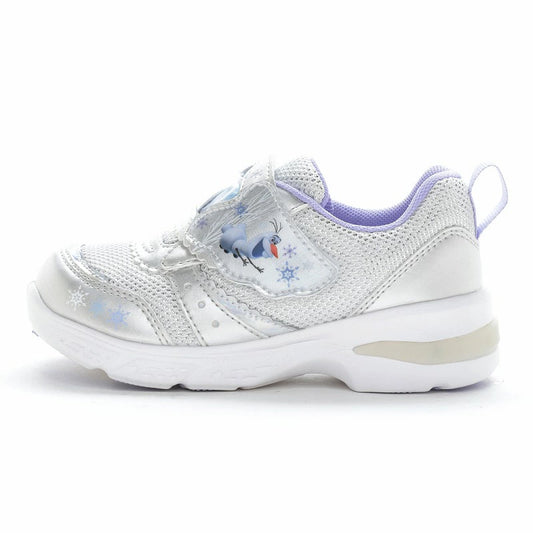 Moonstar x Disney LED Flashing Lights with Ag+ Antibacterial and Deodorant Functional Children's Shoes (14-19cm) Direct from Japan (Girls' Shoes)