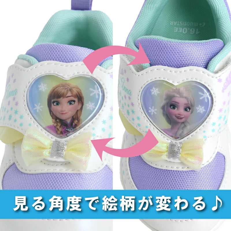 Moonstar x Disney antibacterial and deodorant children's shoes (14-19cm) - direct from Japan. Girls' shoes.