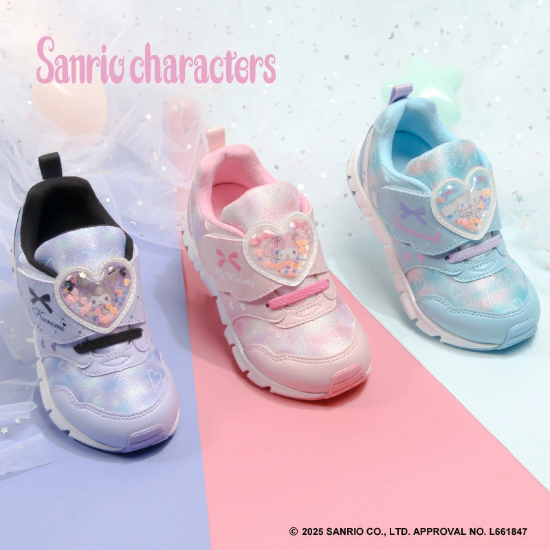 Moonstar x Sanrio antibacterial, odor-resistant, and wear-resistant soles for healthy-looking children's shoes (14-19cm) - direct from Japan. Girls' shoe collection.