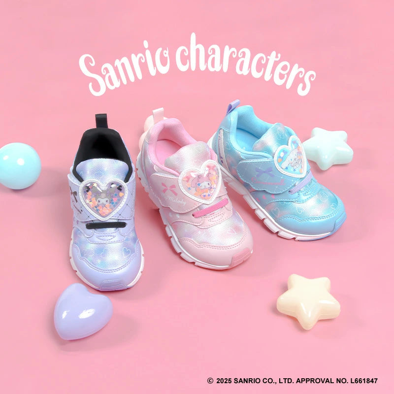 Moonstar x Sanrio antibacterial, odor-resistant, and wear-resistant soles for healthy-looking children's shoes (14-19cm) - direct from Japan. Girls' shoe collection.