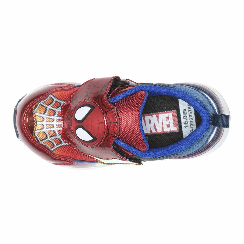 Moonstar x MARVEL LED Flashing Ag+ Antibacterial and Deodorant Children's Shoes (14-19cm) Direct from Japan (Boys' Shoes)