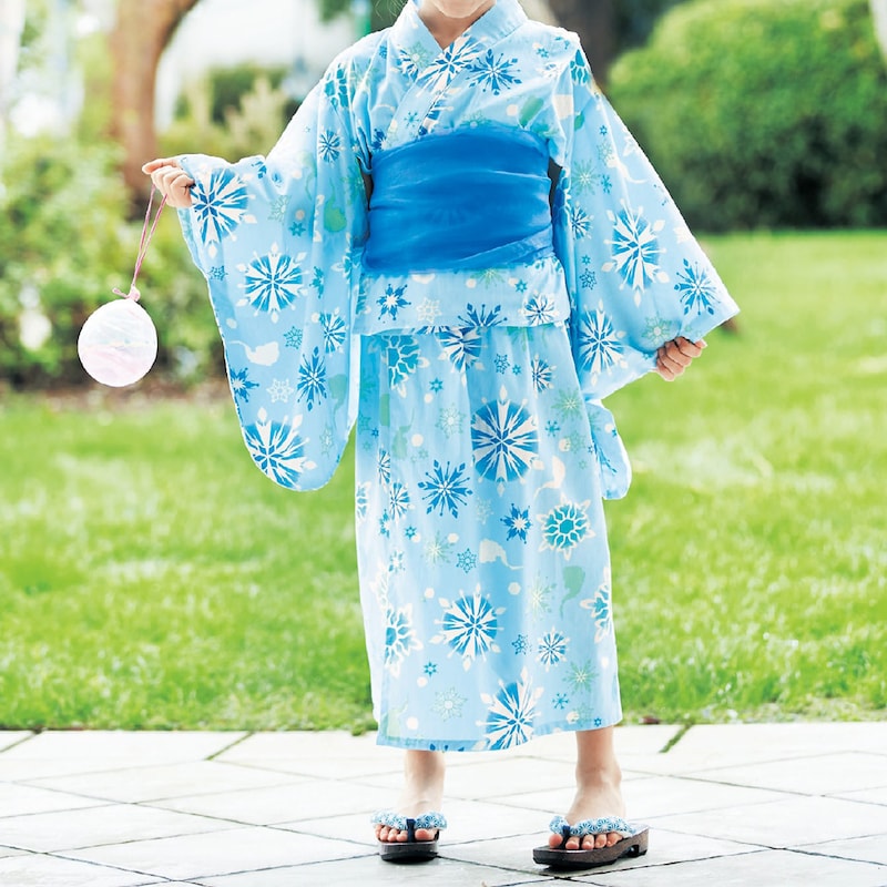 Disney 2Way Princess Yukata Japanese Kimono 100-140cm Girls' Summer Dresses from Other Brands Japanese Summer Festival Special