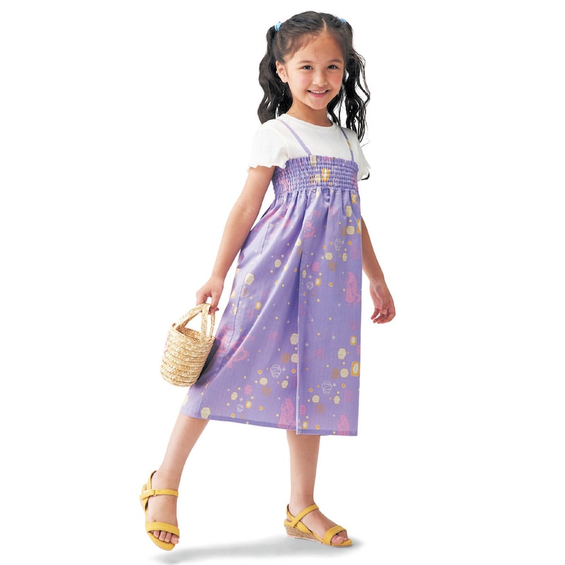 Disney 2Way Princess Yukata Japanese Kimono 100-140cm Girls' Summer Dresses from Other Brands Japanese Summer Festival Special
