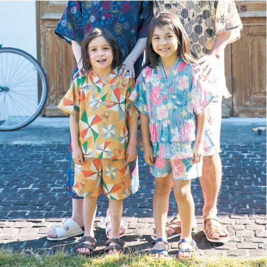 Disney Japanese Kids Clothing: Jinbei Kimono (100-150cm) for Boys, Summer, Other Brands, TOPS PANTS, and Japanese Summer Festival Specials.