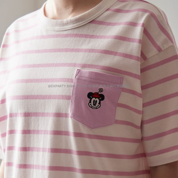 日本童裝 Disney 親子裝 口袋短袖上衣 SS-3L 大人款 其他品牌童裝 夏季 TOPS