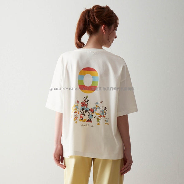 日本童裝 Disney 親子裝 數字短袖上衣 S-LL 大人款 其他品牌童裝 夏季 TOPS