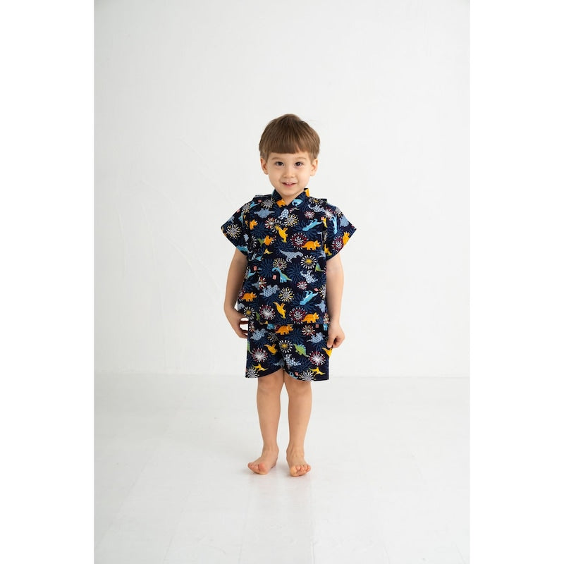 GITA Japanese children's clothing, Jinbei Japanese kimono, 90-100cm, made in Japan, for boys, summer, other brand children's clothing, TOPS PANTS, Japanese summer festival special edition