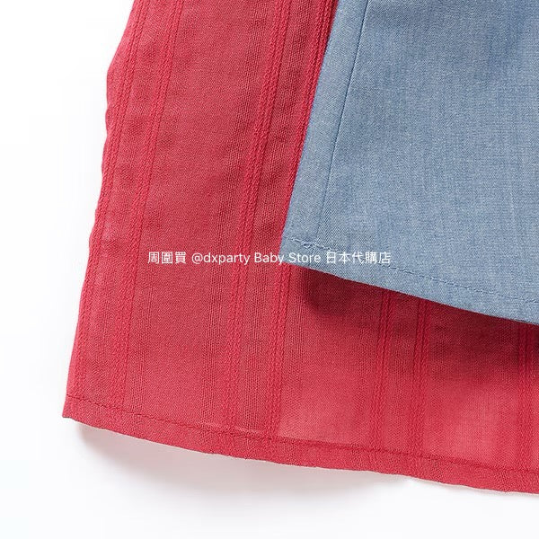 Japanese children's clothing pe#main Heart embroidered dress 80-130cm Girls' summer dresses