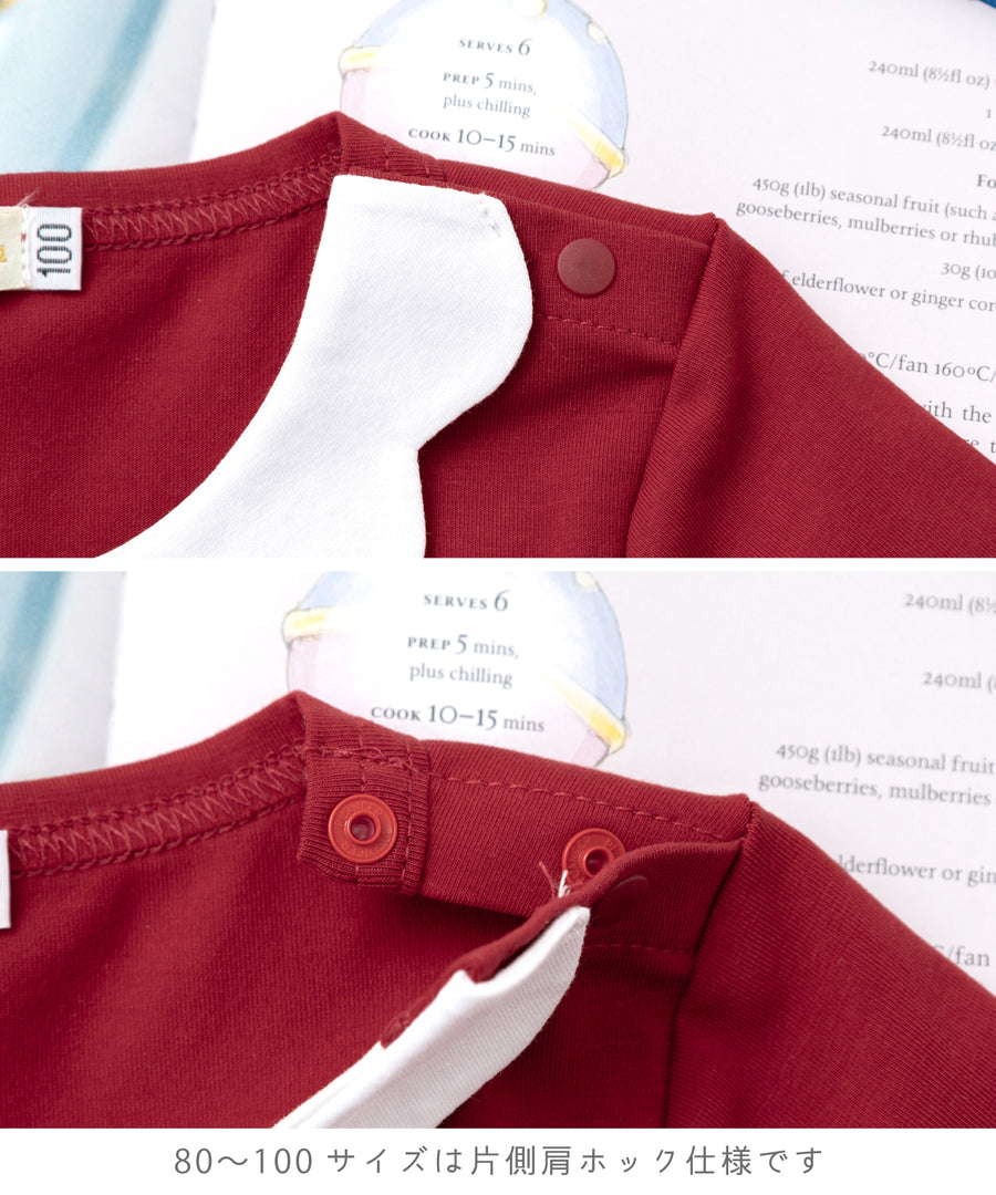 Japanese children's clothing panpantutu berry red angel color top 80-150cm girls summer TOPS