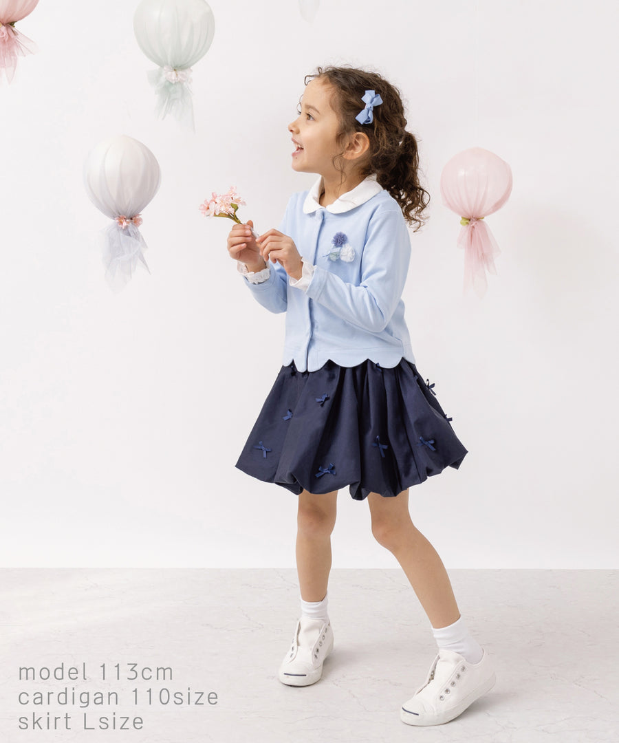 Japanese children's clothing panpantutu classic ruffle shirt 90-150cm girls summer TOPS interview / banquet / performance