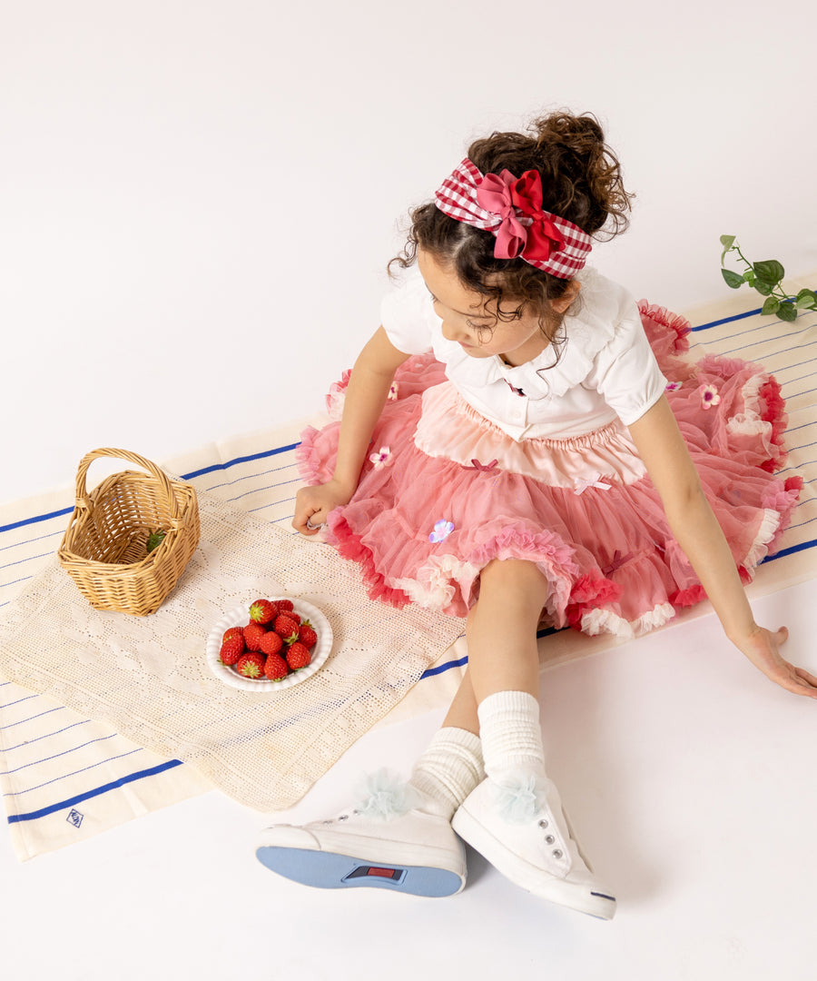 Japanese children's clothing panpantutu strawberry cake tutu skirt 70-135cm girls' newborn baby summer SKIRTS
