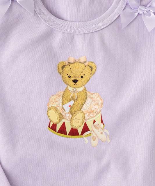 Japanese children's clothing panpantutu ballet pattern top 80-150cm girls summer TOPS