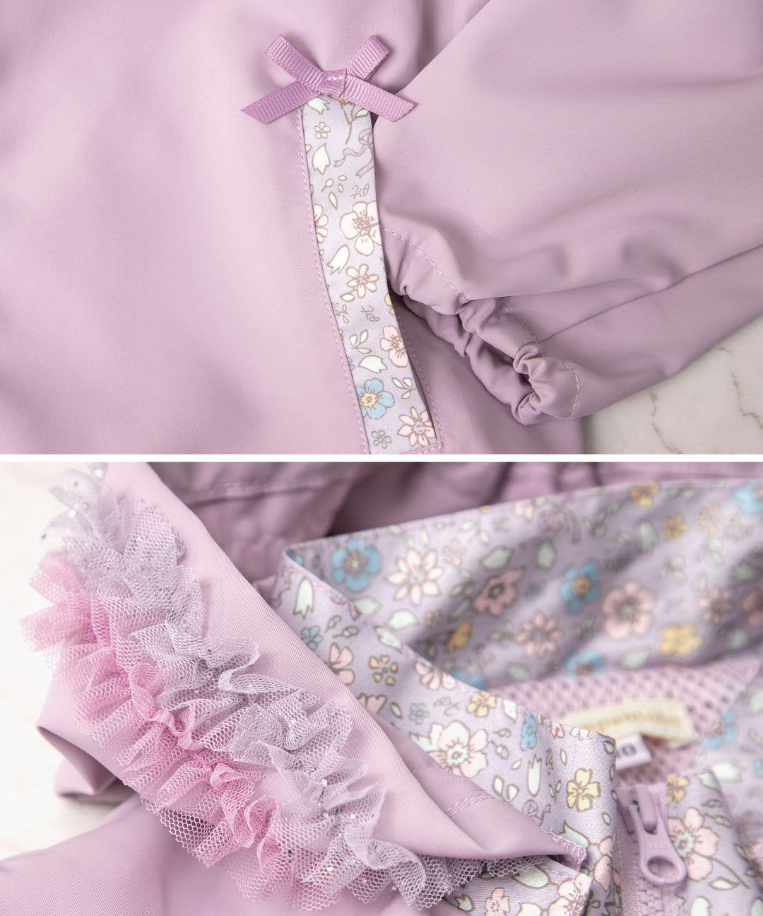 Japanese children's clothing panpantutu UV protection lace windbreaker 80-150cm girls summer outerwear