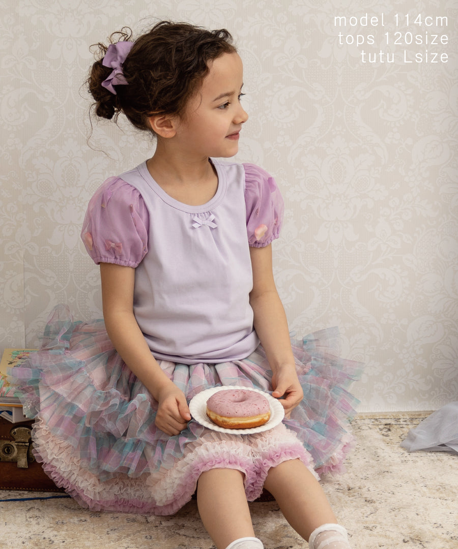 Japanese children's clothing panpantutu retro pink plaid tutu skirt 70-140cm girls newborn baby summer SKIRTS
