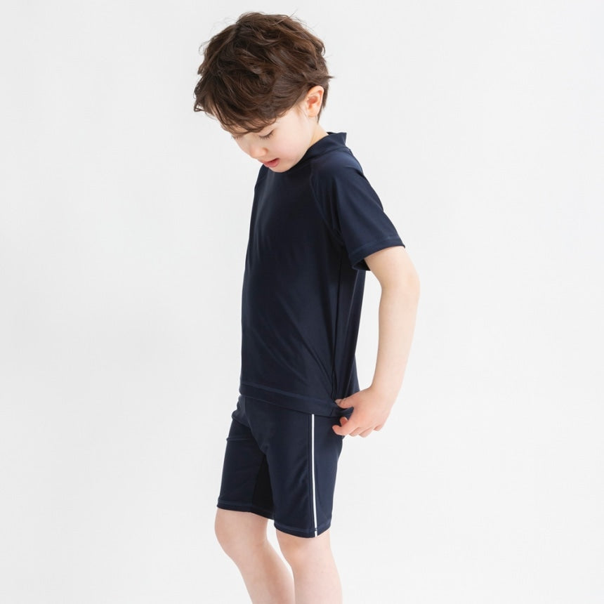 Japanese children's clothing Branches UV protection short-sleeved swimsuit suitable for school 120-150cm boys summer swimsuit special edition
