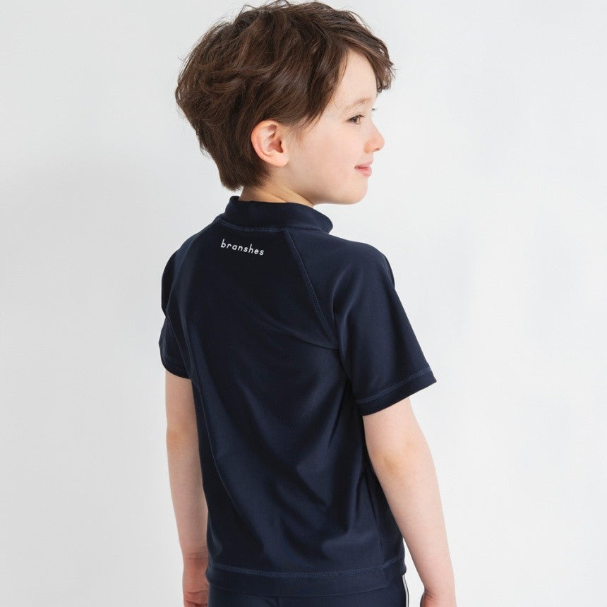 Japanese children's clothing Branches UV protection short-sleeved swimsuit suitable for school 120-150cm boys summer swimsuit special edition