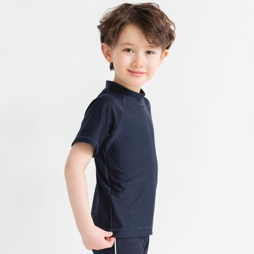 Japanese children's clothing Branches UV protection short-sleeved swimsuit suitable for school 120-150cm boys summer swimsuit special edition