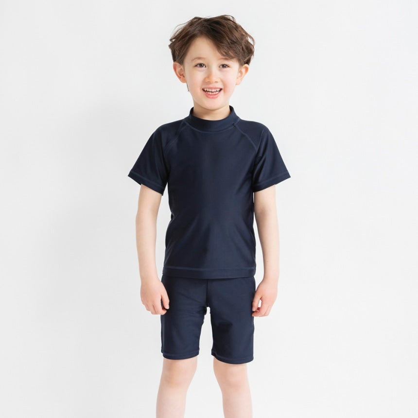 Japanese children's clothing Branches UV protection short-sleeved swimsuit suitable for school 120-150cm boys summer swimsuit special edition