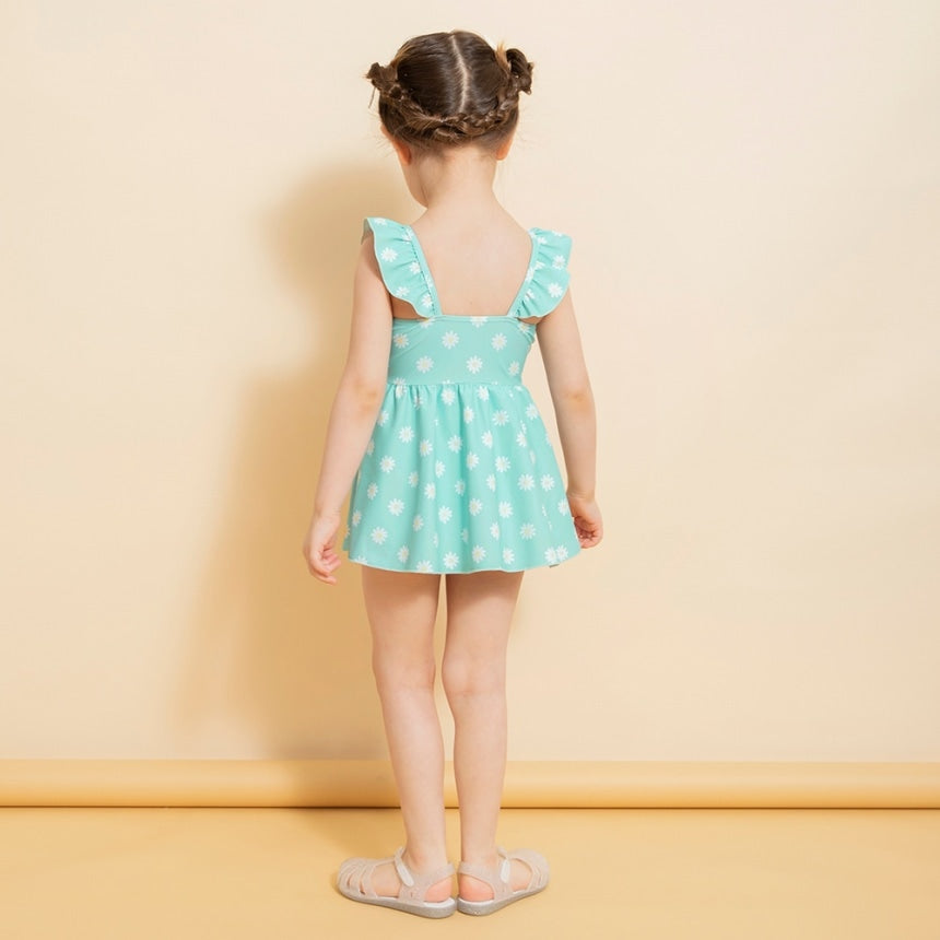 Branches UV-Proof One-Piece Swimsuit (80-130cm) for Girls (Summer Swimsuit Special)