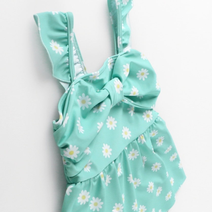 Branches UV-Proof One-Piece Swimsuit (80-130cm) for Girls (Summer Swimsuit Special)