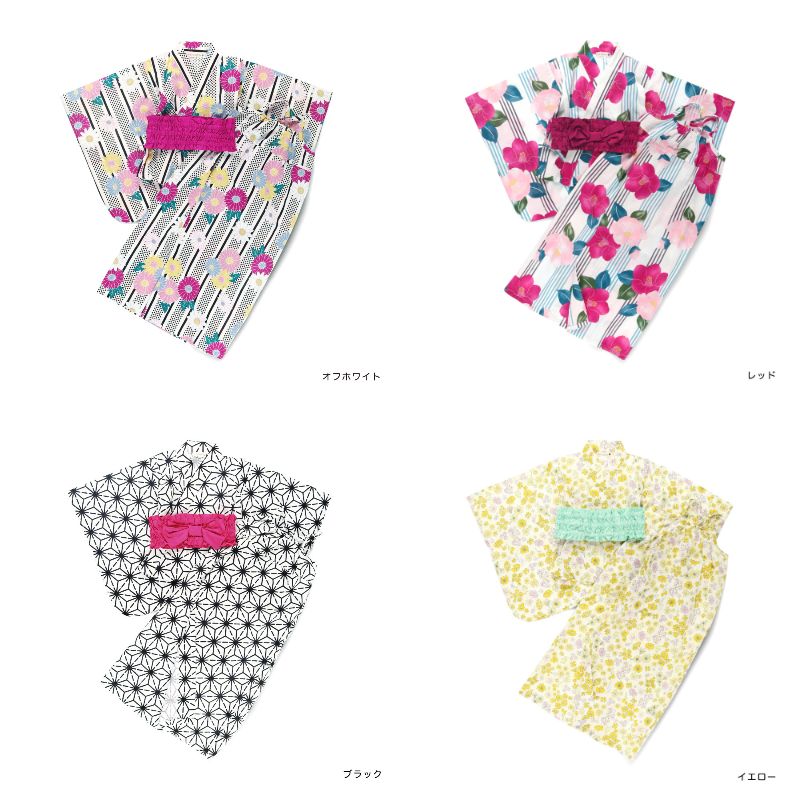 Japanese Children's Clothing Branches 2Way Yukata Japanese Kimono 90-120cm Girls Summer Dresses Japanese Summer Festival Special