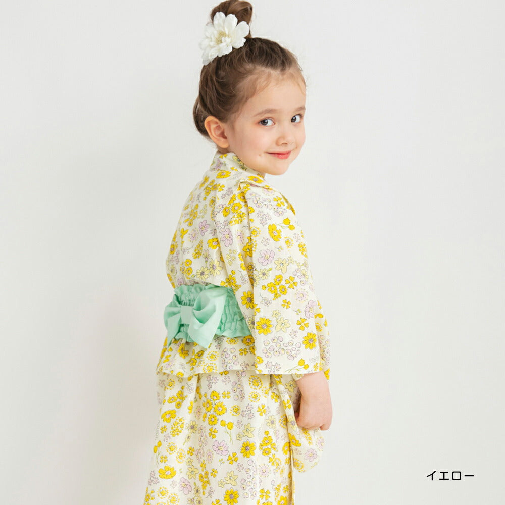 Japanese Children's Clothing Branches 2Way Yukata Japanese Kimono 90-120cm Girls Summer Dresses Japanese Summer Festival Special