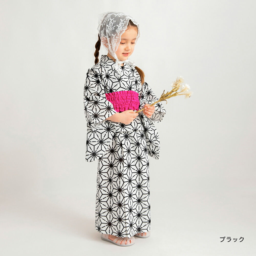 Japanese Children's Clothing Branches 2Way Yukata Japanese Kimono 90-120cm Girls Summer Dresses Japanese Summer Festival Special
