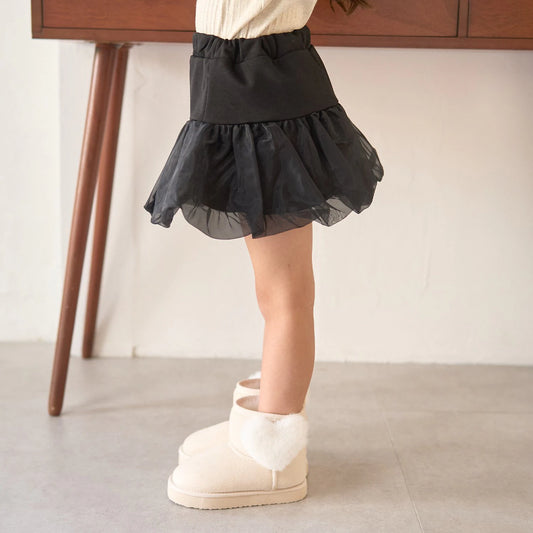 日本童裝 Ly# mine 歐根紗蓬蓬短裙 100-150cm 女童款 冬季 SKIRTS