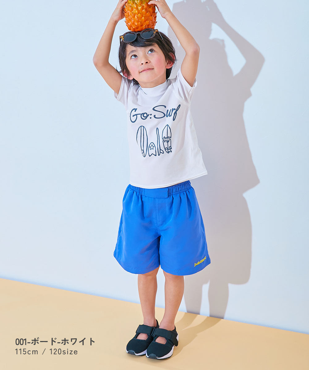 Japanese children's clothing dev!rock UV protection short-sleeved top swimsuit 100-160cm boys' summer swimsuit special edition