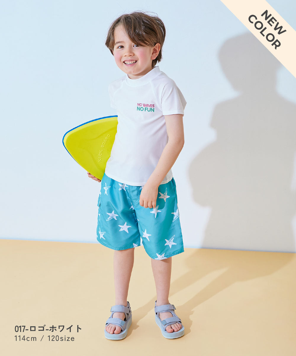 Japanese children's clothing dev!rock UV protection short-sleeved top swimsuit 100-160cm boys' summer swimsuit special edition