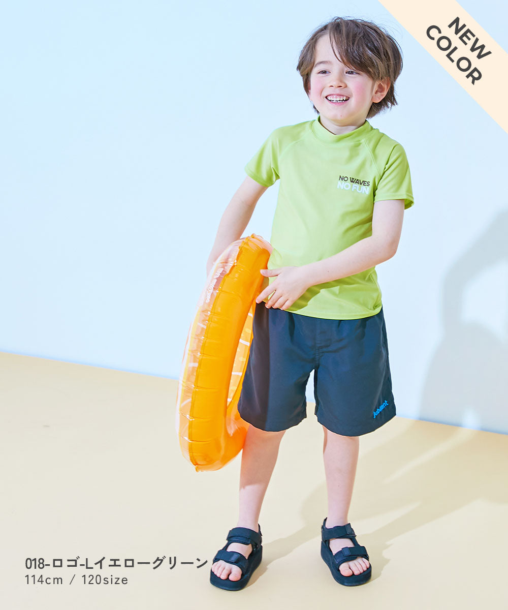 Japanese children's clothing dev!rock UV protection short-sleeved top swimsuit 100-160cm boys' summer swimsuit special edition