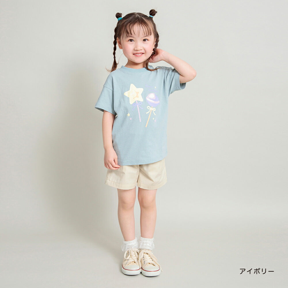 Japanese children's clothing Branches bow belt shorts 90-150cm girls spring and summer PANTS