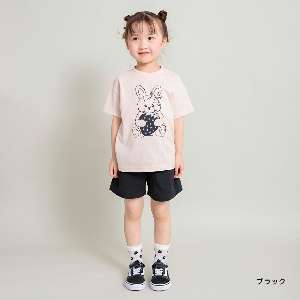 Japanese children's clothing Branches bow belt shorts 90-150cm girls spring and summer PANTS
