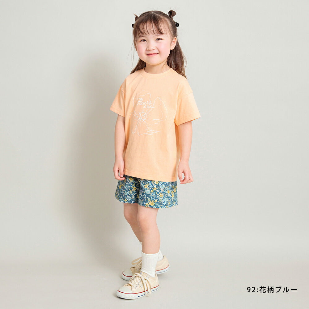 Japanese children's clothing Branches bow belt shorts 90-150cm girls spring and summer PANTS