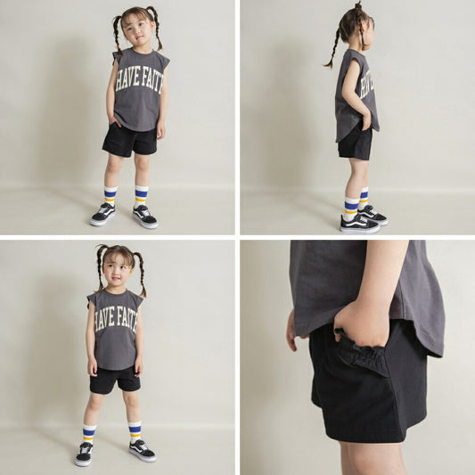 Japanese children's clothing Branches lace shorts 100-140cm girls summer PANTS